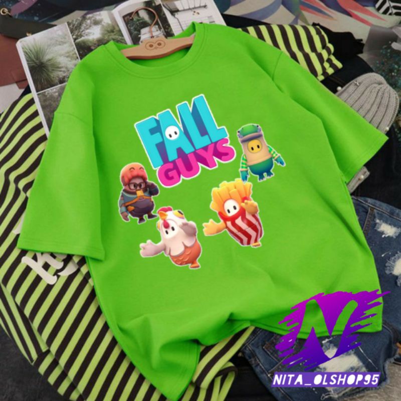 kaos Fall guys baju anak fall guys viral