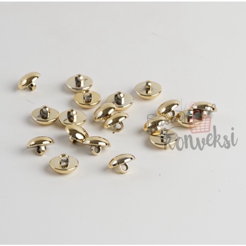 Kancing Jamur Emas 15 mm (+/- 144 pcs)