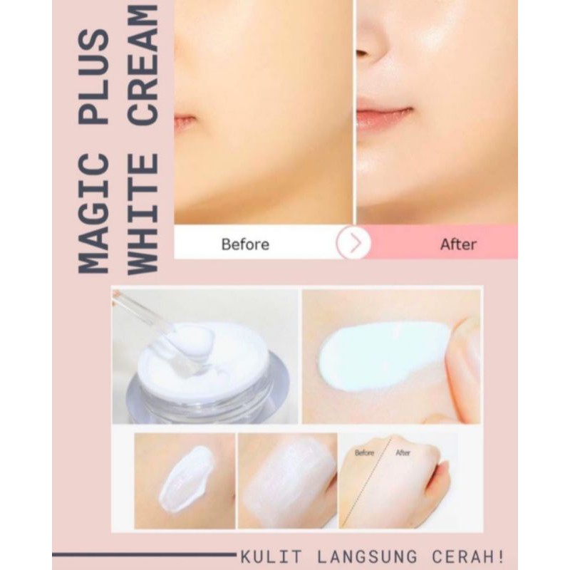 MAGIC PLUS WHITE CREAM PREMIUM ORIGINAL 100% LEJEL