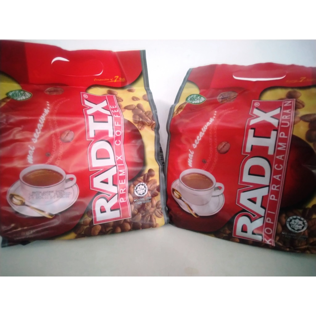 

KOPI RADIX PREMIX COFFEE KOPI PRACAMPURAN MAI SECAWAN ISI 32SACHET HPA MALAYSIA ORIGINAL