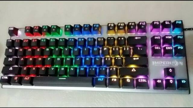 Keyboard gaming imperion rgb 7 mechanical 78 keys