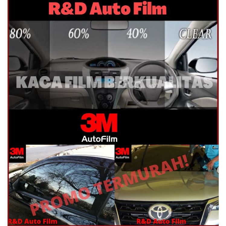 Kaca Film Mobil 3M Original/3M Auto film/Black Beauty.
