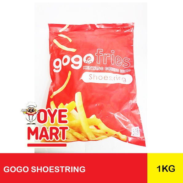 GOGO FRIES SHOESTRING 1KG / KENTANG GORENG BEKU