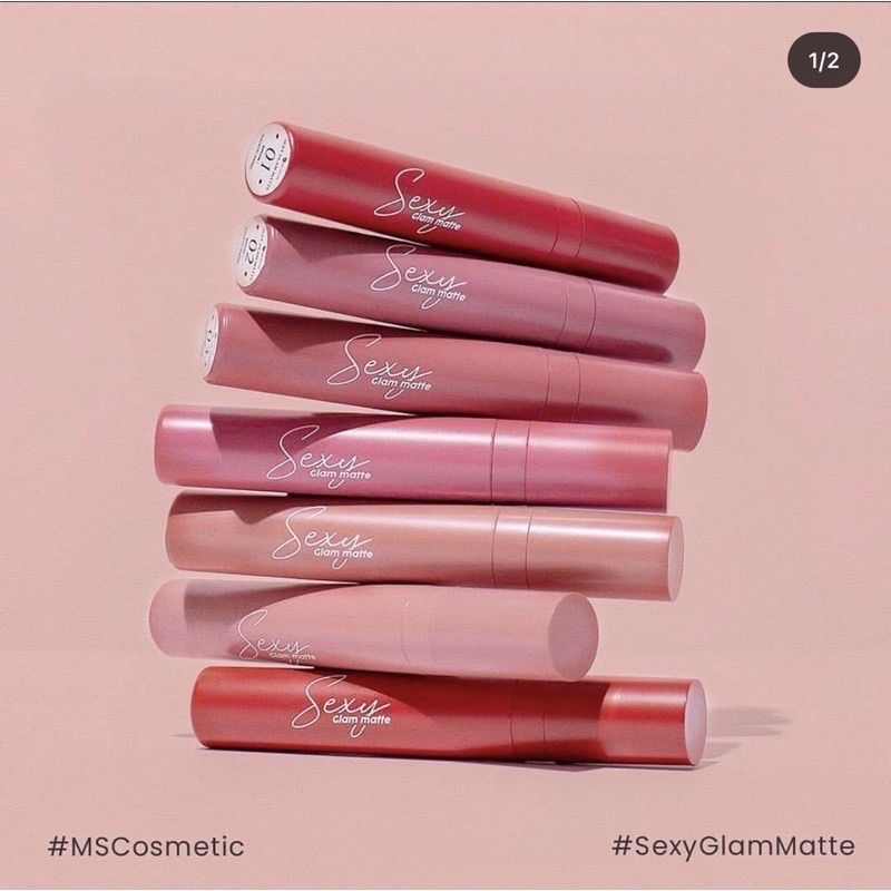 sexy glam matte ms glow / lipstik ms glow / ms glow lip matte / ms glow sexy glam matte termurah