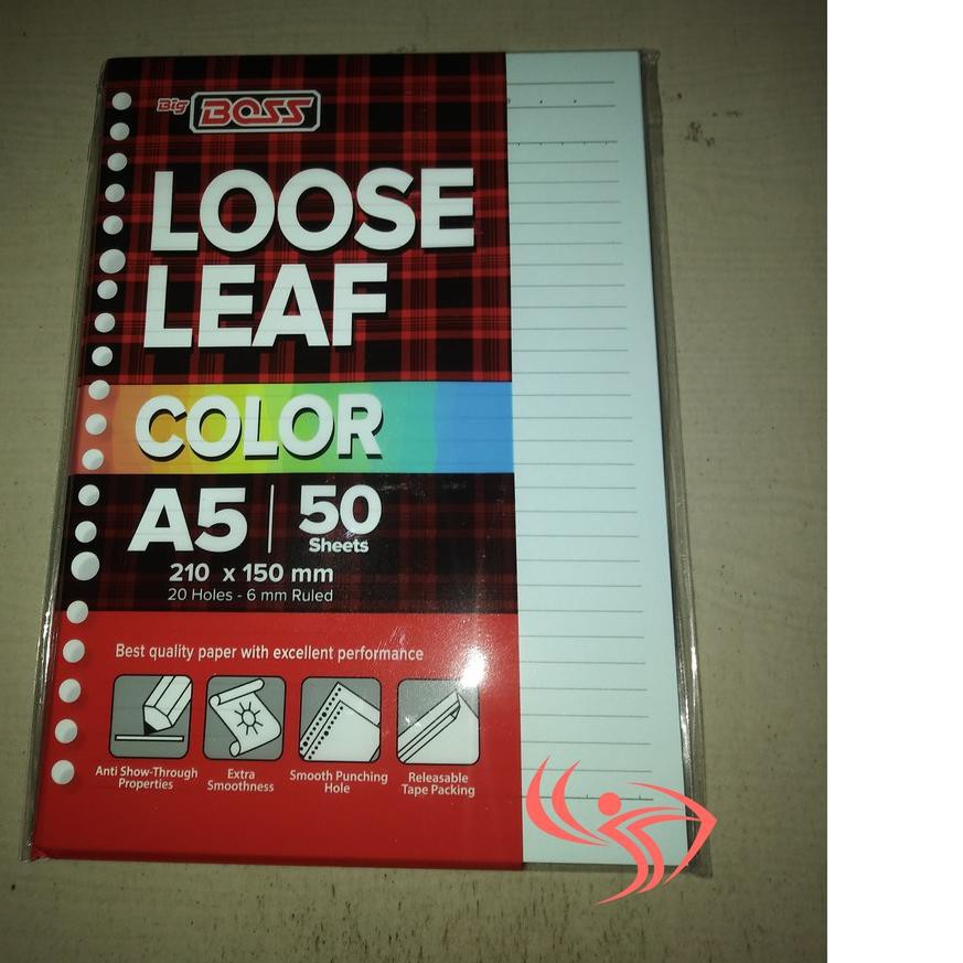 

DISKON !!! Isi binder A5 warna paperlin atau Bigboss isi 50 lbr *