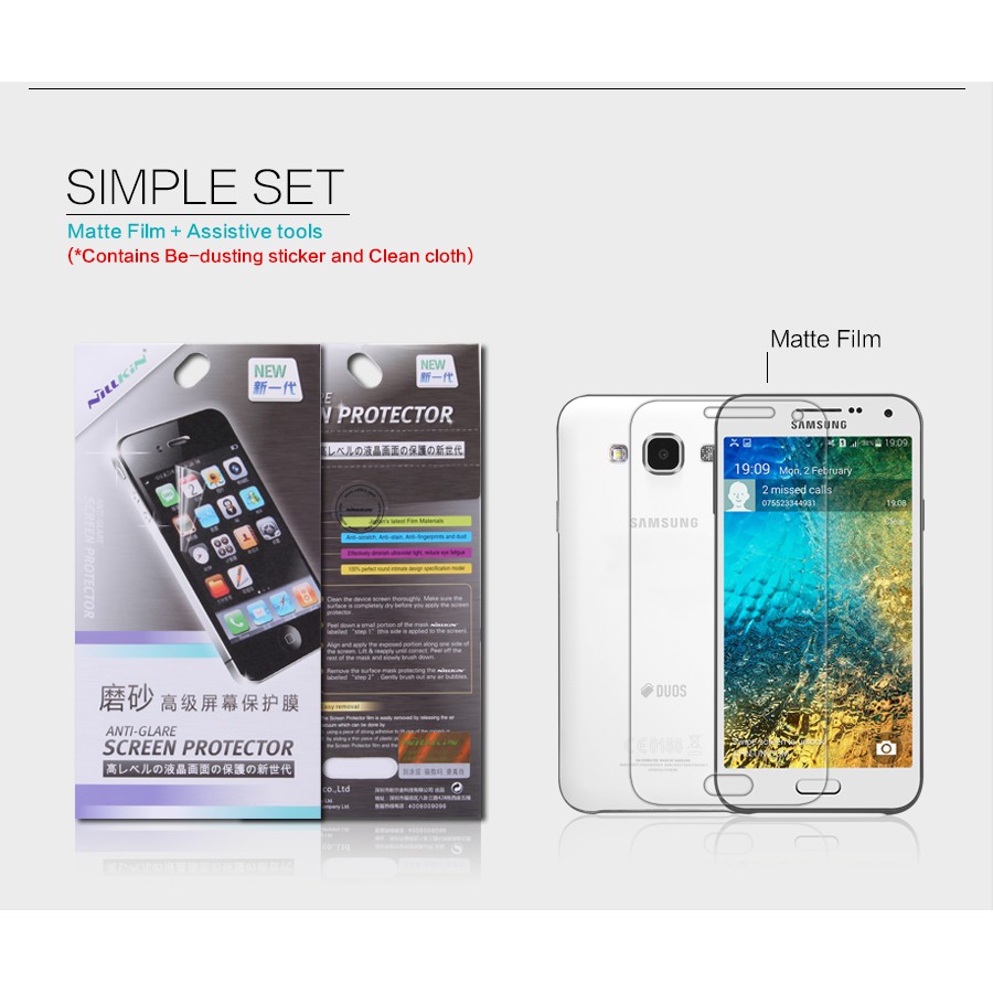 Nillkin Antiglare Screen Protector Samsung Galaxy E5 2015 E500