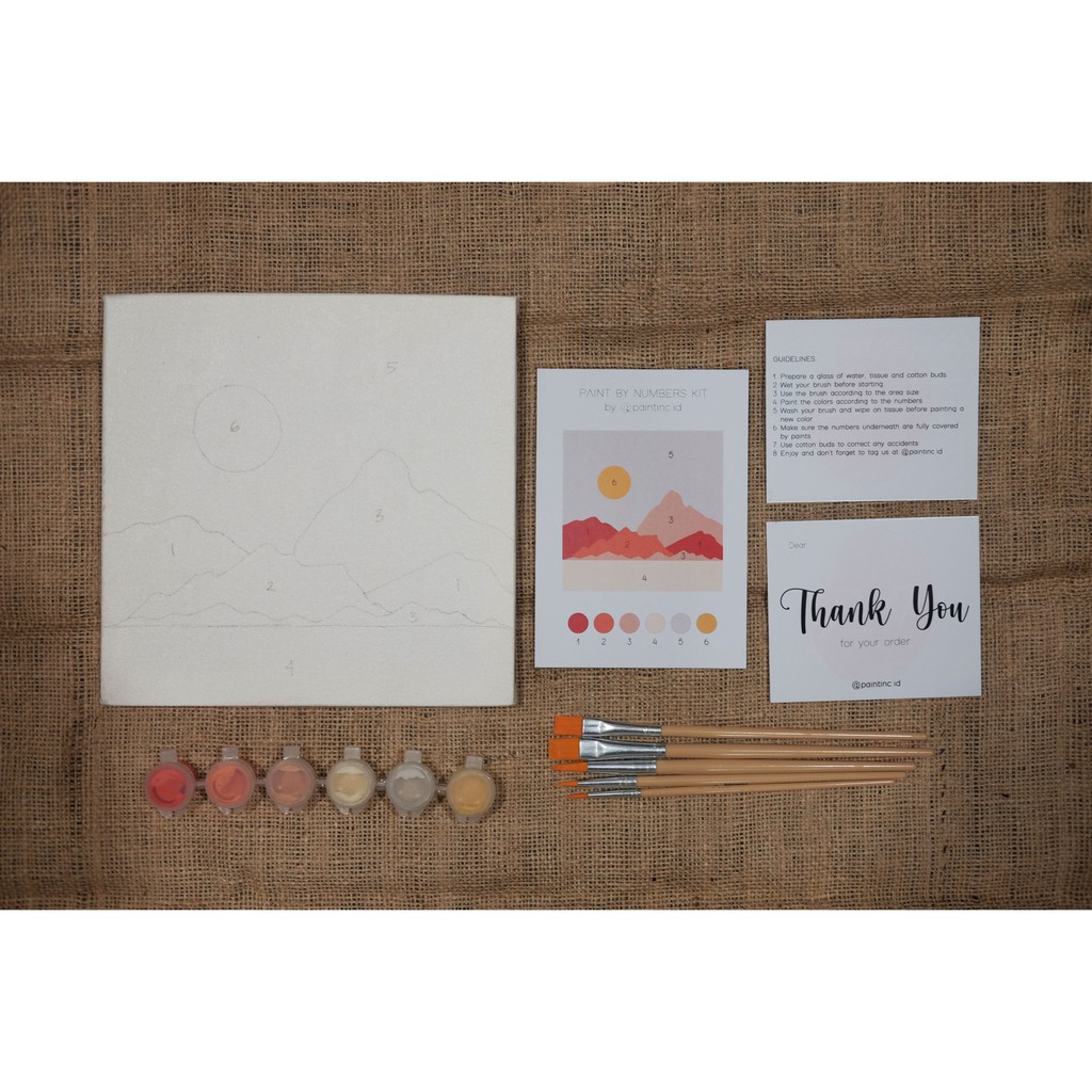 

YUH Paint by Numbers Kit: SET OF 2 Sunset Series Paint Inc. ID Painting Kit Paint by Number