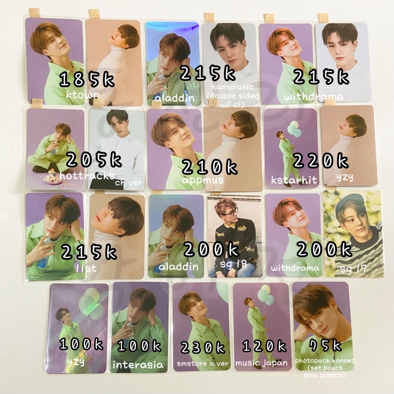 pc jeno benefit bene sg20 sg17 sg18 sg21 season greetings ktown aladin appmus apple music japan ksta