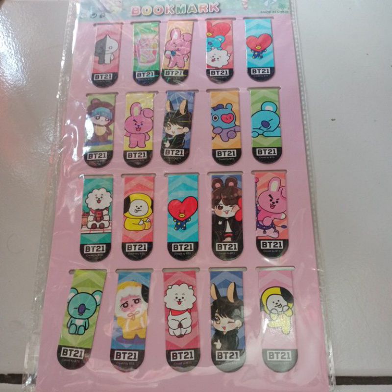 

pembatas buku magnet karakter
