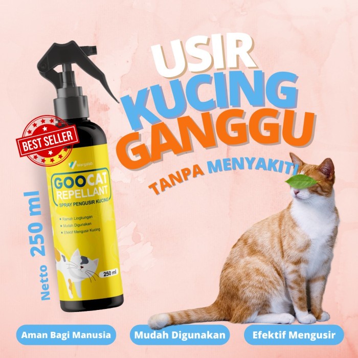 SPRAY GOOCAT PENGUSIR KUCING OBAT PENGUSIR KUCING BERAK SEMBARANGAN