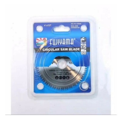 FUJIYAMA Circular Saw Blade 4 Inch x 72 T - Wood Mata Pisau Potong Kay