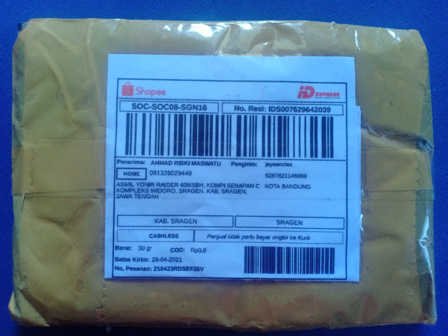 Ring Kotak Tas 3.0 Cm Tebal Antigold Poles