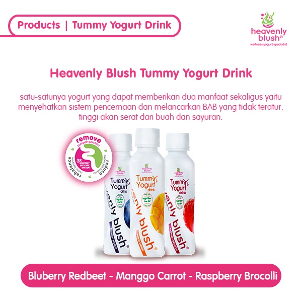 

Heavenly Blush Tummy Yogurt Drink All Variant 180Ml