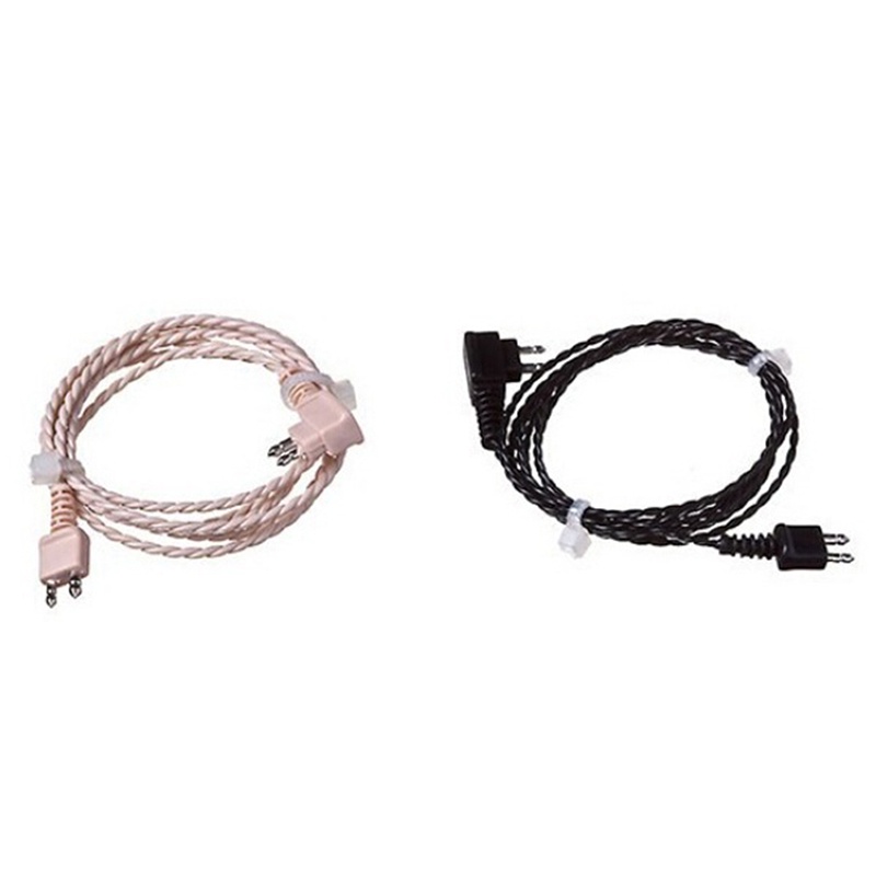 {LUCKID}1pc standard 2pin cable for body aids hearing aid receiver wire cord