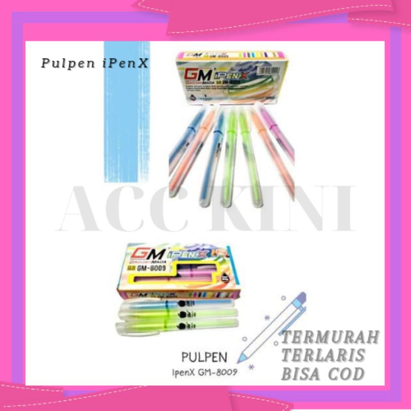 

AccKini - Pulpen IpenX GM-8009/Pulpen iPenX Gadjah Mada GM - 8009 0,5 mm / Pulpen iPenX TERMURAH COD