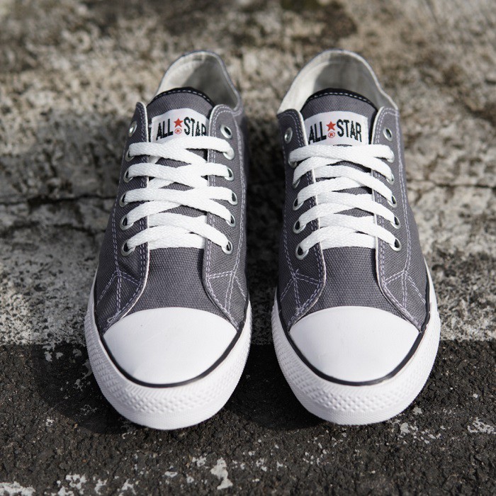 BISA COD !! SEPATU PRIA CASUAL SNEAKERS ALLSTAR LOW CLASIC ABU SEPATU PRIA / WANITA