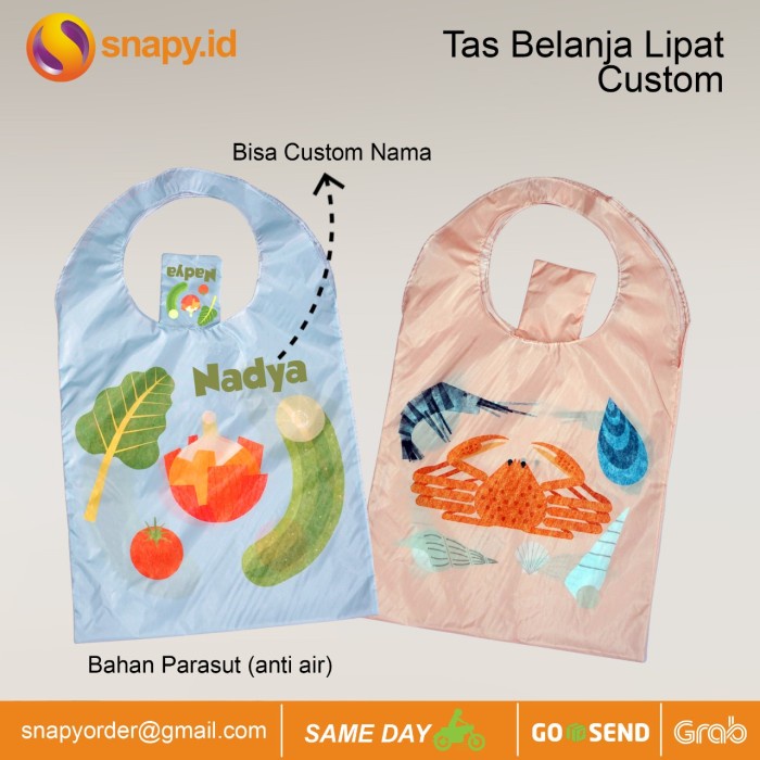 Terlaris TAS BELANJA LIPAT CUSTOM MURAH - 2