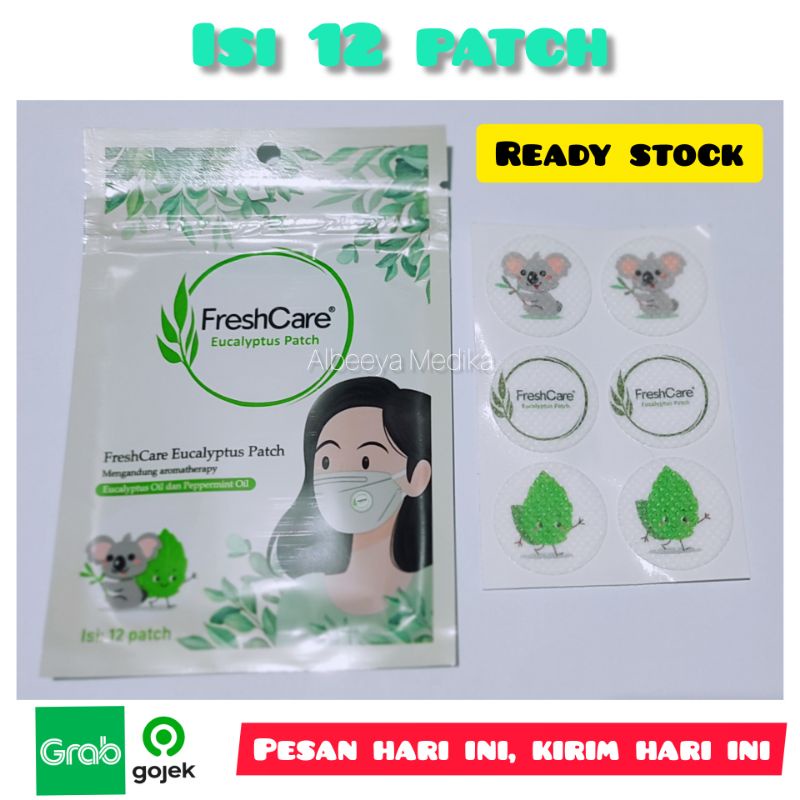 Fresh Care/ Freshcare Eucalyptus Patch Isi 12 Pcs/ Sticker/ Stiker Masker Aromaterapi