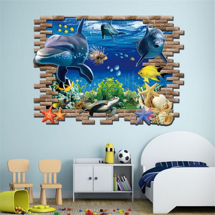 3D Wallpaper Sticker Dinding 90 x 60cm - WPP002 - Lumba Lumba