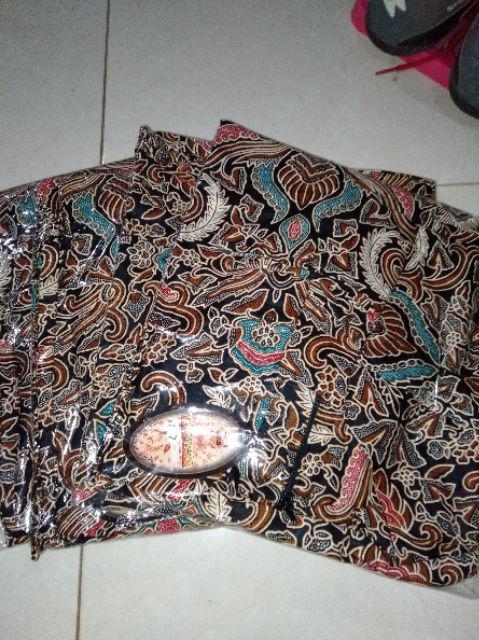 Kemeja Batik Pria Ppbtk07 Modern Lengan Peendek Casual Modis Trendy Masa Kini M L Xl Asli Pekalongan