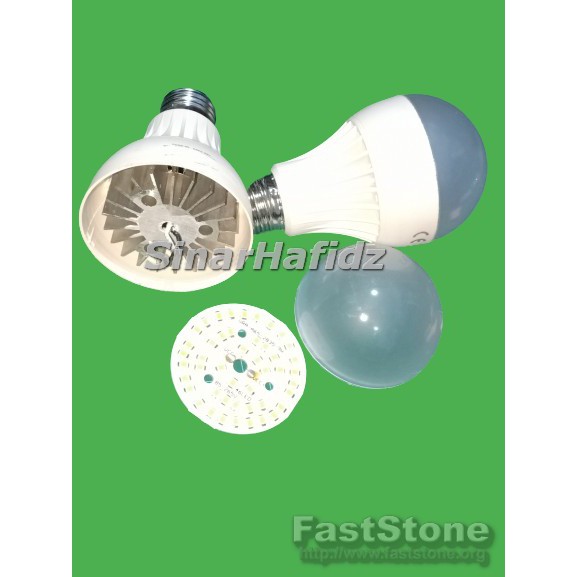 led rusak ringan heatsink sirip watt kecil