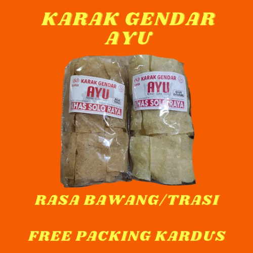 

KARAK GENDAR AYU (RASA BAWANG / RASA TERASI)