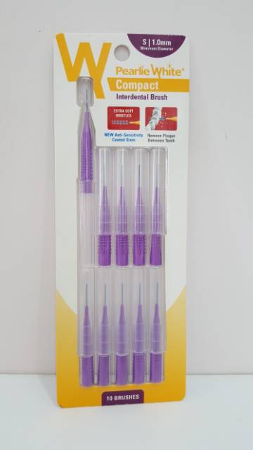 PEARLIE WHITE interdental brush sikat celah gigi kawat orthodontic