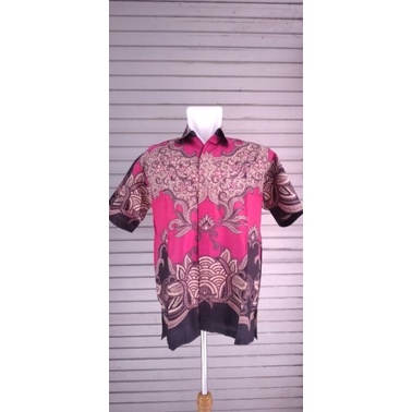 Hem Batik Lengan Pendek Batik Trusmi Lintang Cirebon