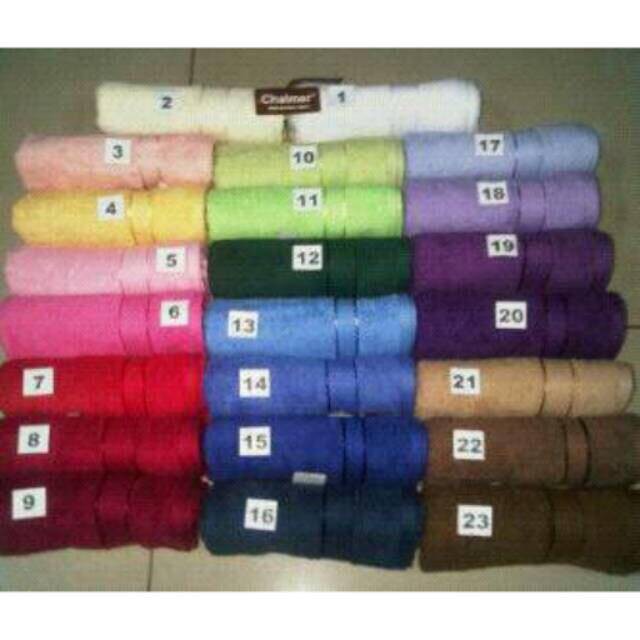 JH Handuk Chalmer Sport Polos uk 34x80 Tebal (Paling Murah)