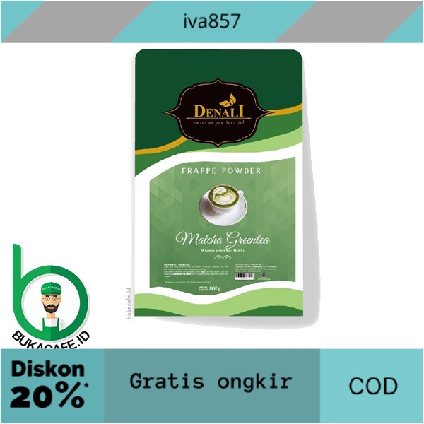 

PROMO Matcha Greentea Denali Powder Drink 800gr GRATIS ONGKIR