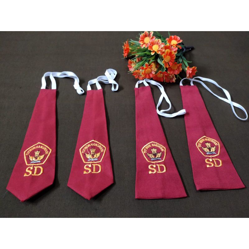 DASI SD MURAH ISI 20 PCS Cewo&cowo/dasi SD logo bordir/dasi SD Terlaris