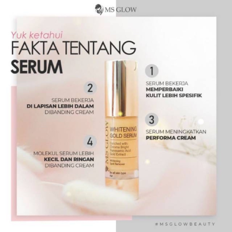 MS GLOW SERUM GOLD / WHITENING GOLD SERUM MS GLOW