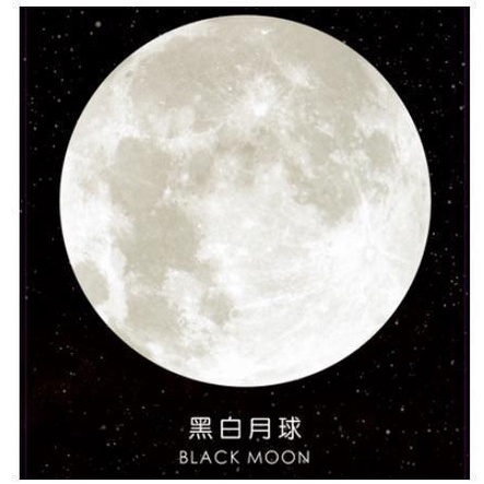 RB01 FUNSTORE STICKY NOTE BENTUK PLANET /STICKY NOTE PLANET-BLACK MOON