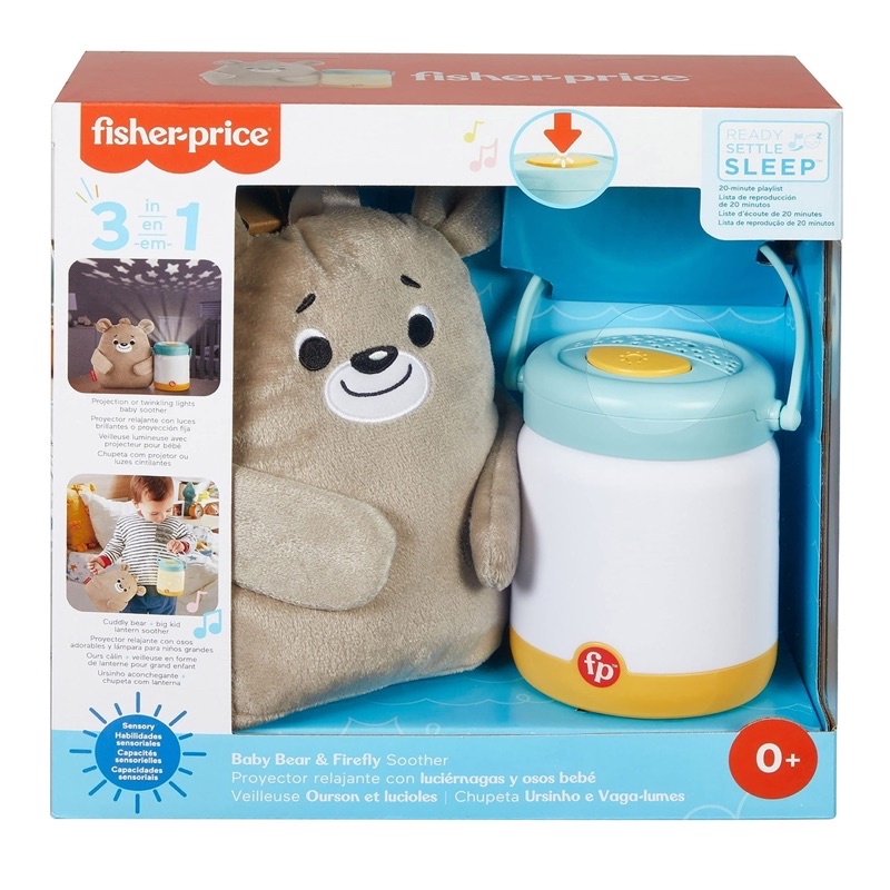 Fisher Price Baby Bear Firefly Soother Lightup Nursery Sound Machine