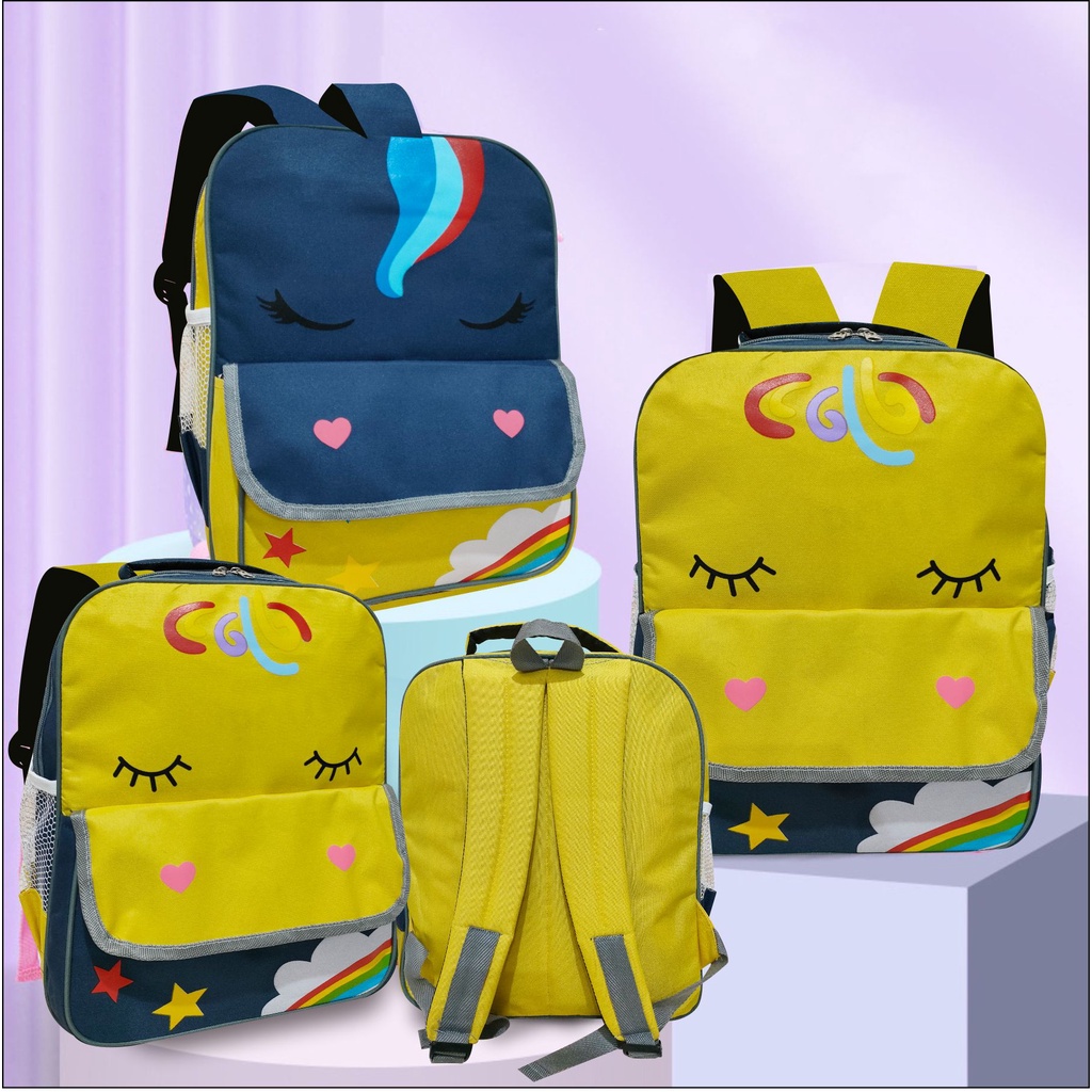 Tas Sekolah untuk Anak Perempuan Anak Laki-laki Ransel SD Motif Karakter Kartun Lucu - PG 8920