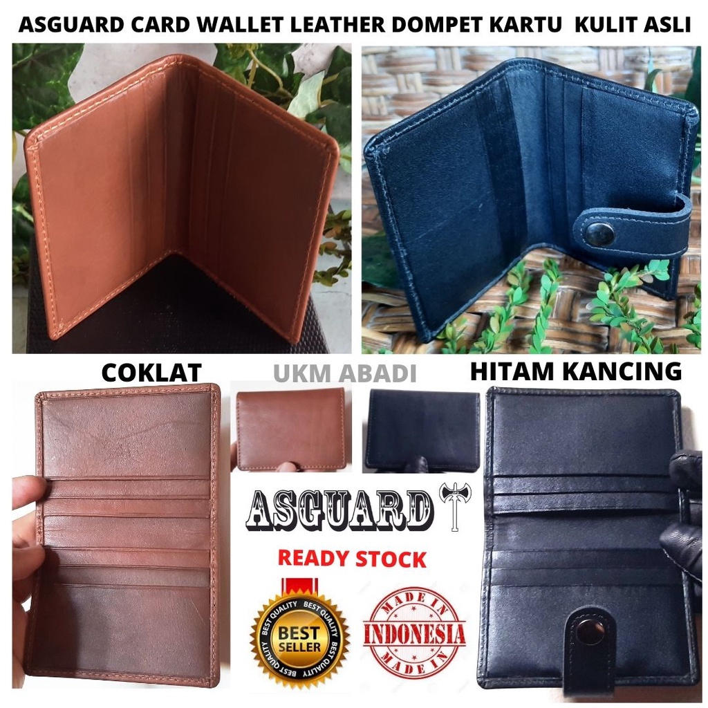 ASGUARD CARD WALLET LEATHER WLT01 Dompet Kartu Kulit Asli LUX 101116