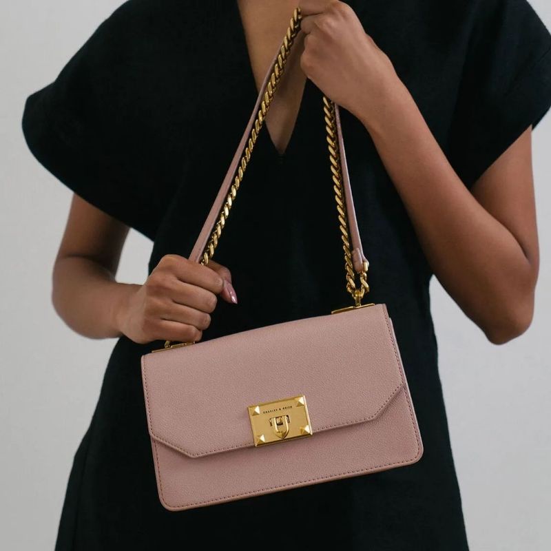 2.2 SALE | CK Metallic Push-Lock Crossbody Bag