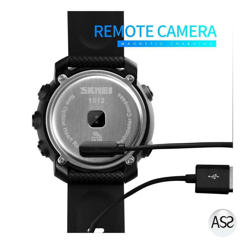 ASS Shop - SKMEI Jam Tangan Smartwatch Pria Bluetooth Compass Heartrate 1512