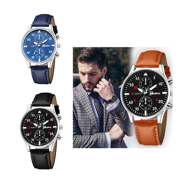 ✅COD J-101 Jam Tangan Pria Migeer Kulit Fashion