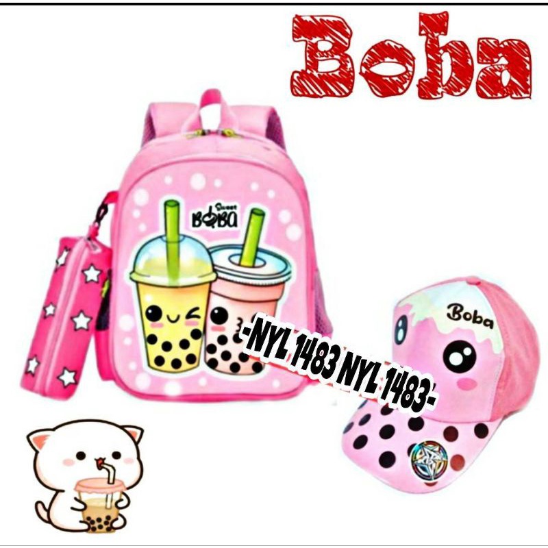 Tas boba/Ransel Anak Boba/Tas sekolah anak/Ransel anak TK/Tas anak TK cewek/Tas anak TK perempuan/Tas sekolah anak cewek/Tas sekolah anak TK/Tas sekolah anak gendong