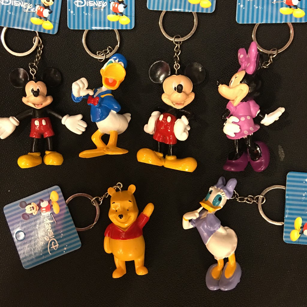 NEW Gantungan Kunci Keychain Disneyland Mickey Minnie Mouse Donald Duck Winnie The Pooh Ori Japan