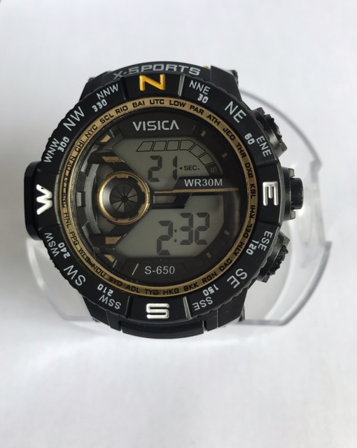 Jam tangan sporty digital fashion watch visica anti air diameter super jumbo