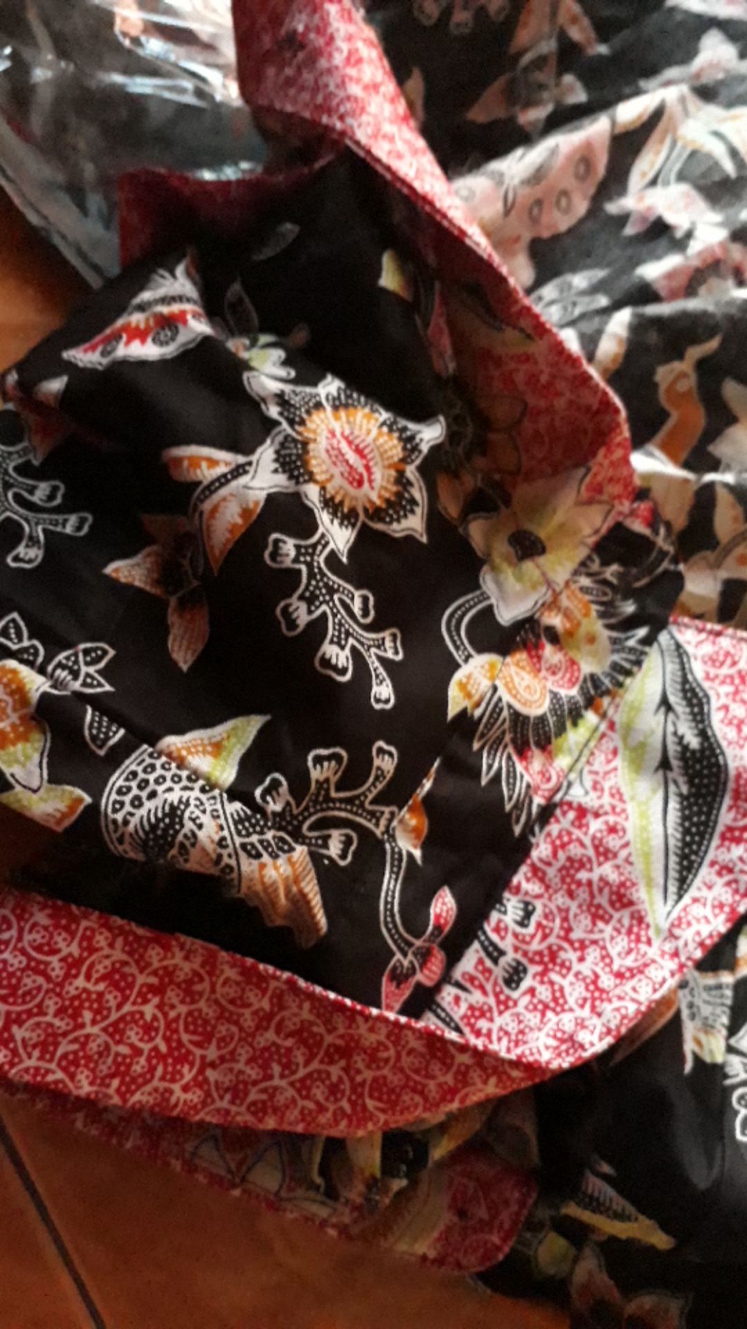 Bswart Batik Hrb026 Kenongo Hem Pendek Anjani Biru Pekalongan M L Xl Batik Pria Murah Modern Grosir