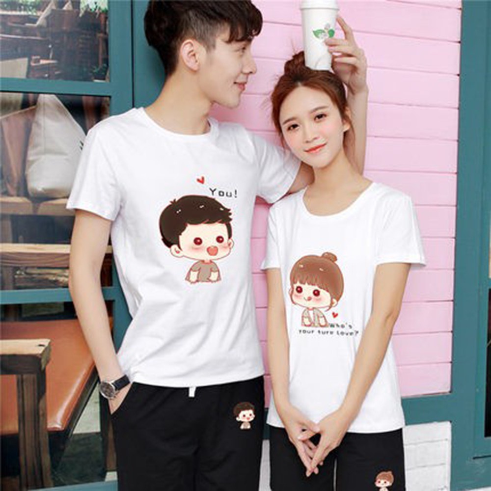 MYSTIQUE.ID-BAJU KAOS COUPLE BOY&amp;GIRL T-SHIRT LUCU DAN AESTHETIC