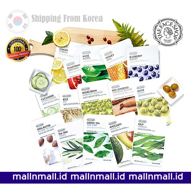 Download The Face Shop Facial Mask Sheets Real Nature Full Face Masks Peel Off Disposable Sheet 15 Ea Shopee Indonesia PSD Mockup Templates