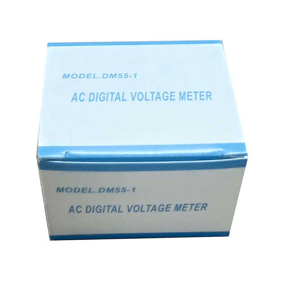 Voltmeter Digital AC EU Plug 110-300V / Alat Pengukur Listrik - DM55-1