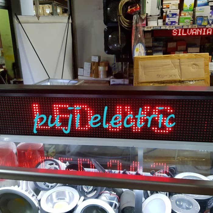 running texs 100cm 1 meter tulisan berjalan