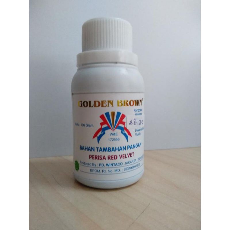 

Pasta Red Velvet golden brown