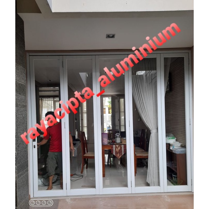 kusen aluminium pintu lipat aluminium