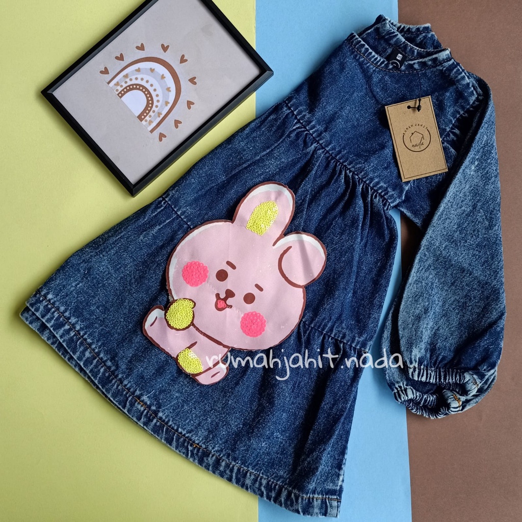 Dress jeans anak karakter